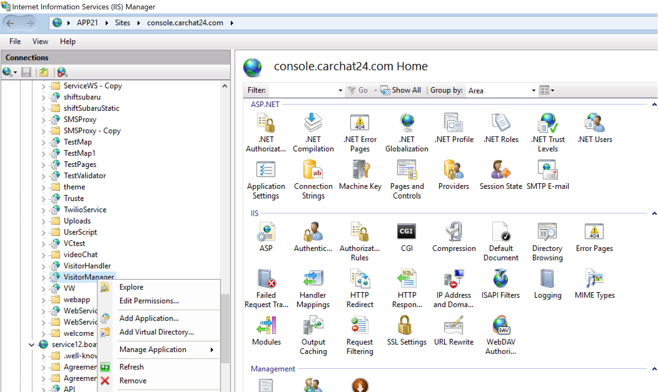visitor manager publish